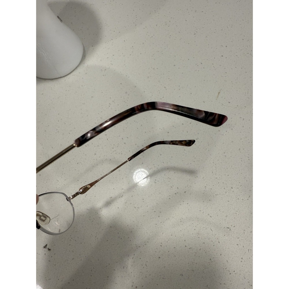 Sophia Loren M304 Zyloware 168 Eyeglasses Frames Only Brown Gold 50-19-135 - Picture 4 of 7